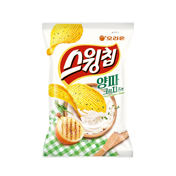 오리온 스윙칩 양파크림치즈 124g