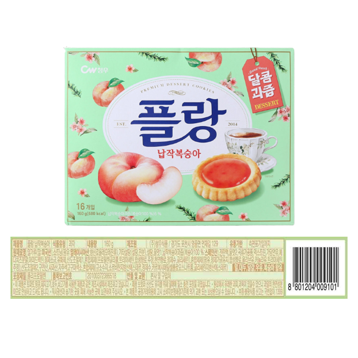청우 플랑 복숭아 160g청우 플랑 복숭아 160g
