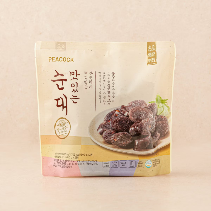 피코크 맛있는 순대 1kg