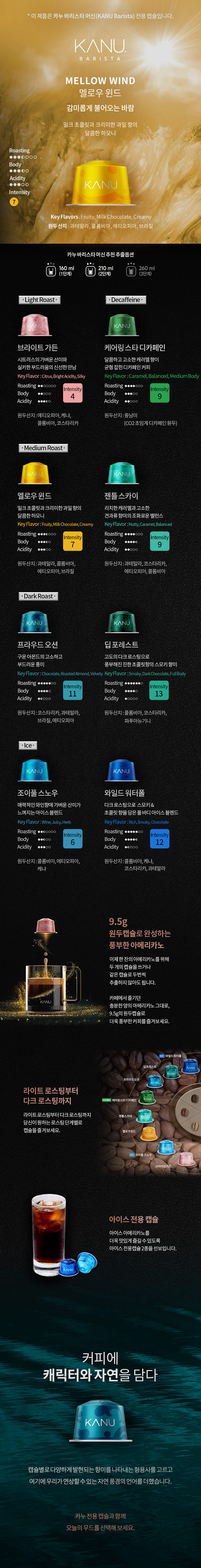 카누캡슐 멜로우윈드 95g