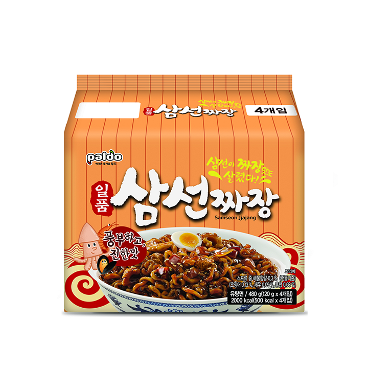 팔도 일품삼선짜장 120g*4입