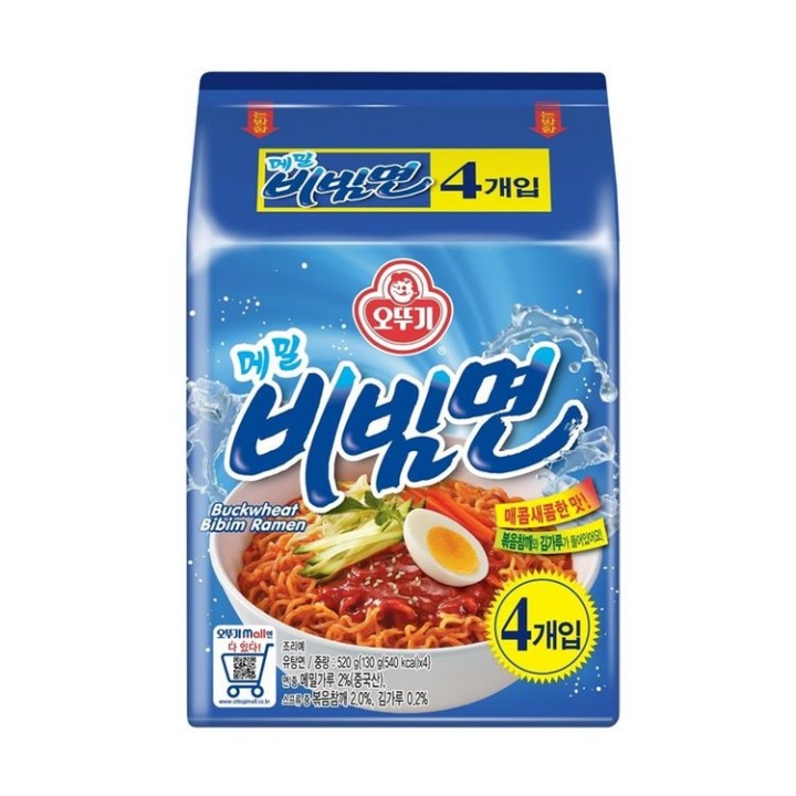 오뚜기 메밀비빔면 130g*4입