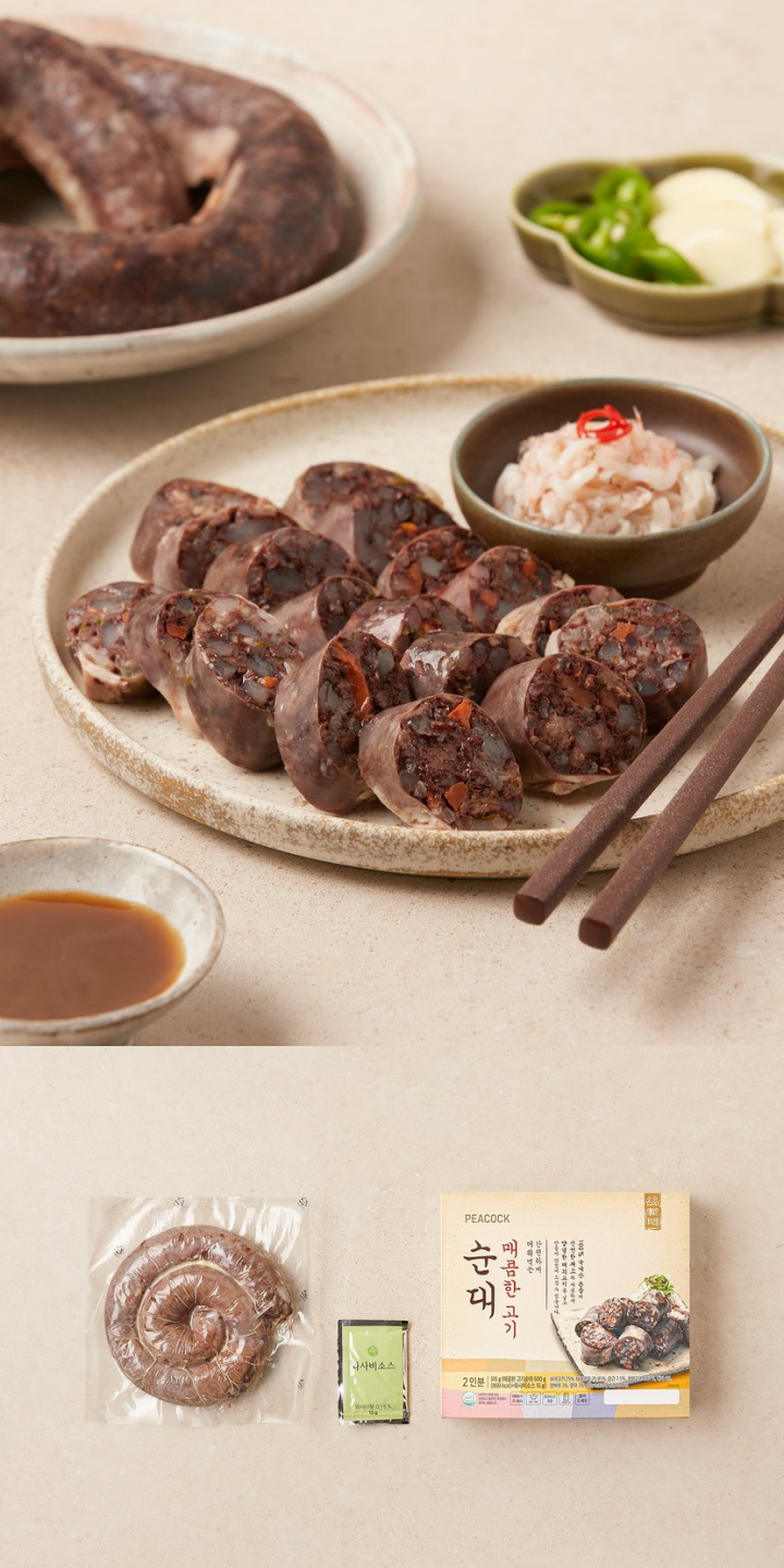 피코크 매콤한고기순대515g