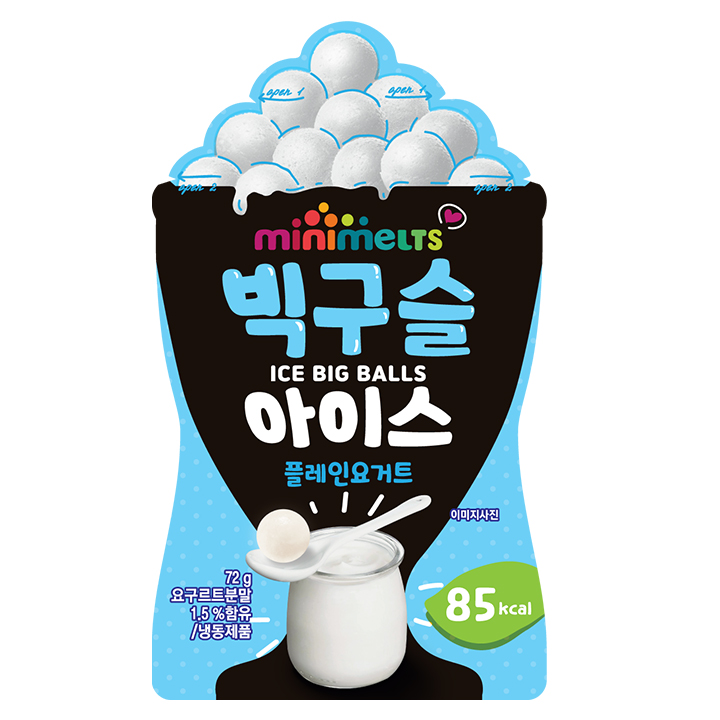 미니멜츠 빅구슬 아이스 플레인 요거트 72g