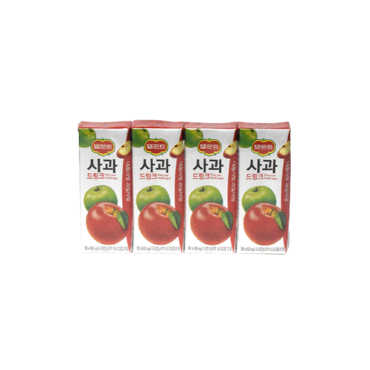 델몬트사과드링크190ml*4