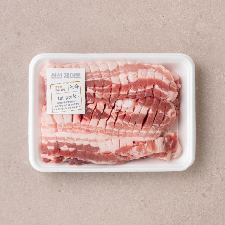 (소)두툼칼집삼겹살플로우팩(600g)