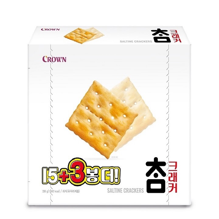 크라운 참크래커 15+3입 기획 336g