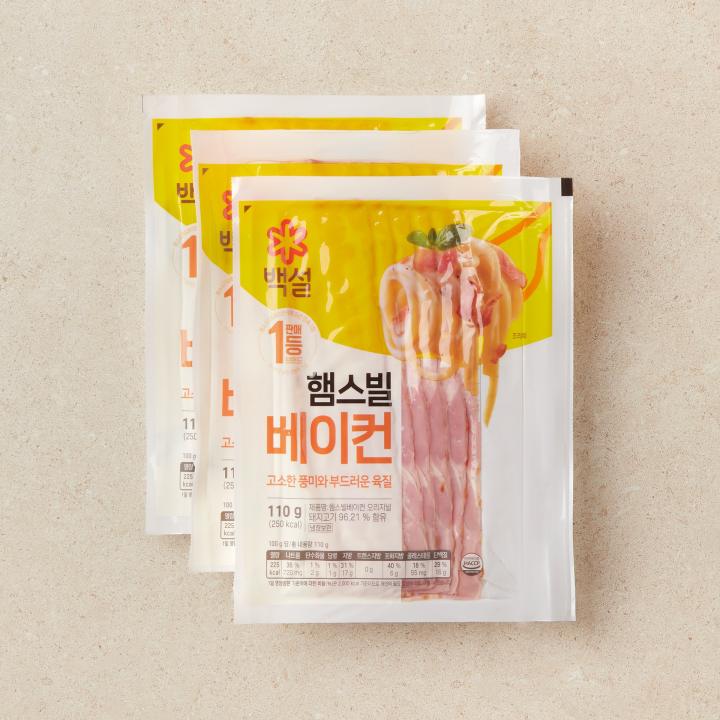 CJ 햄스빌베이컨 110g*3