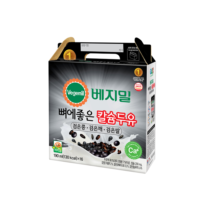 뼈에좋은 칼슘두유 검은콩깨쌀190ml*16