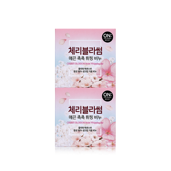 온더바디 촉촉한 휘핑비누90g*4