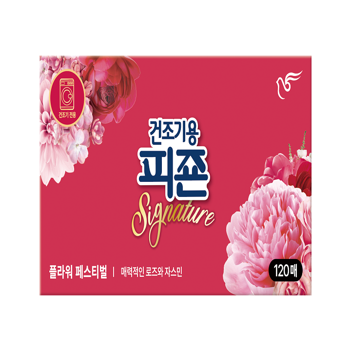 피죤건조기용유연제플라워페스티벌120매