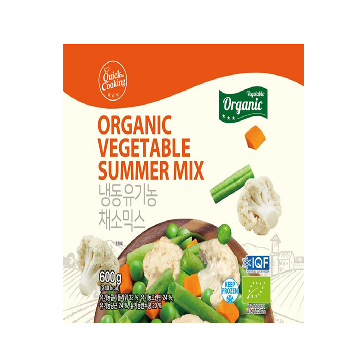 냉동 유기농 채소믹스 600g