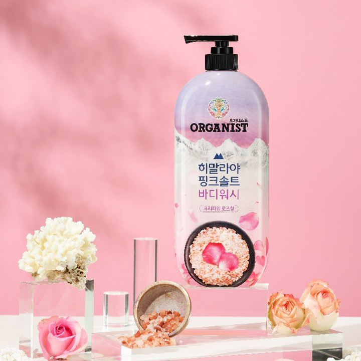 오가니스트 핑크솔트 로즈 바디워시 900g
