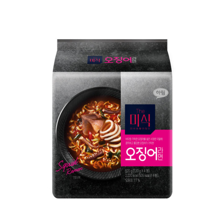 하림 더미식 오징어라면 130g*4