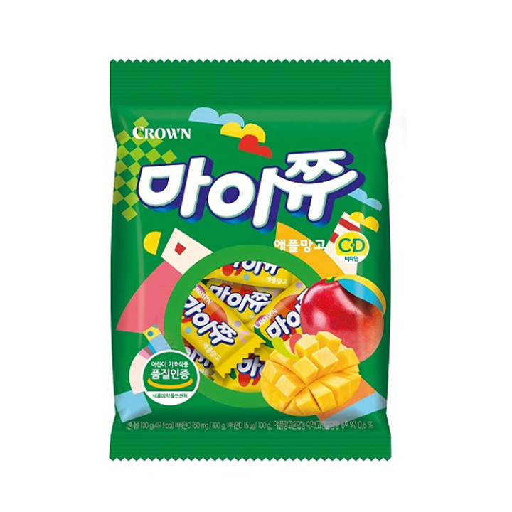 크라운 마이쮸 애플망고 100g