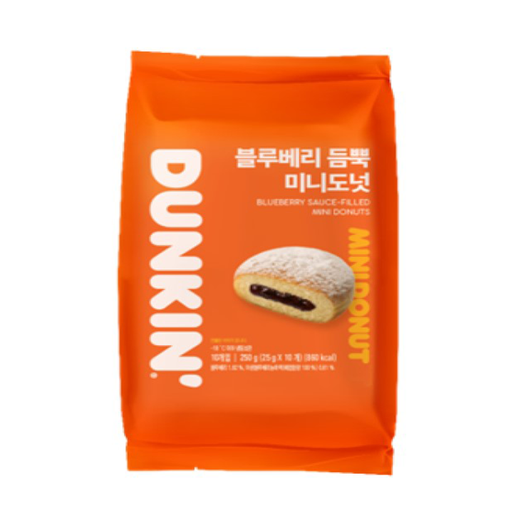 던킨 블루베리듬뿍미니도넛25g*10입