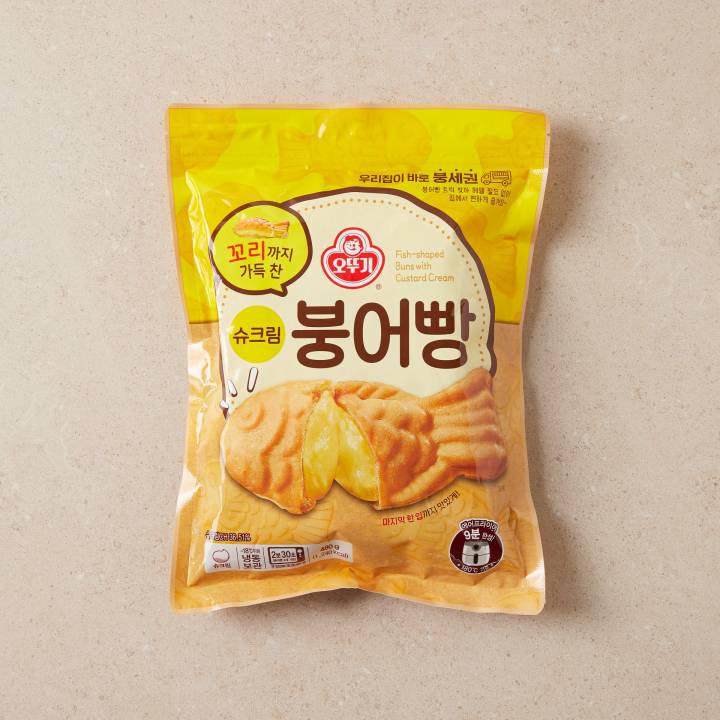 오뚜기 꼬리까지 가득 찬 슈크림붕어빵480g