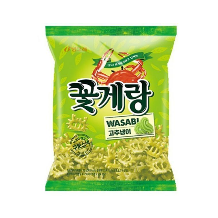 크라운 꽃게랑 와사비 70G