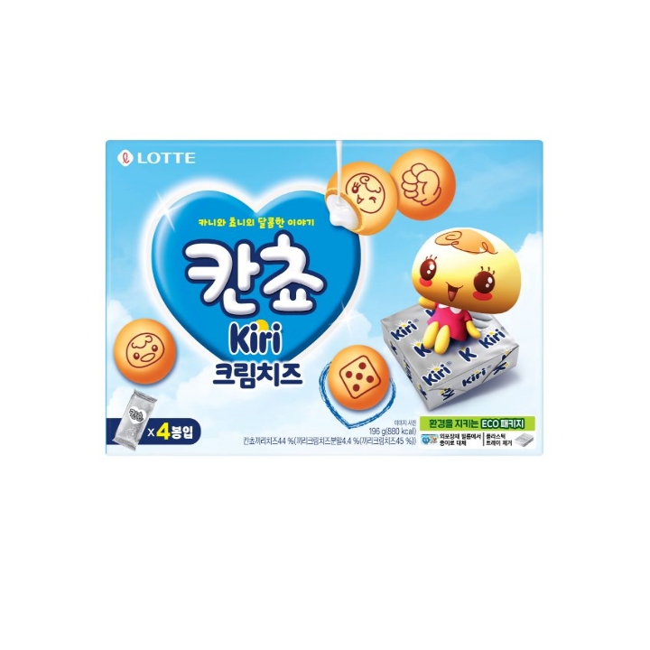 롯데 칸쵸 끼리크림치즈 196g