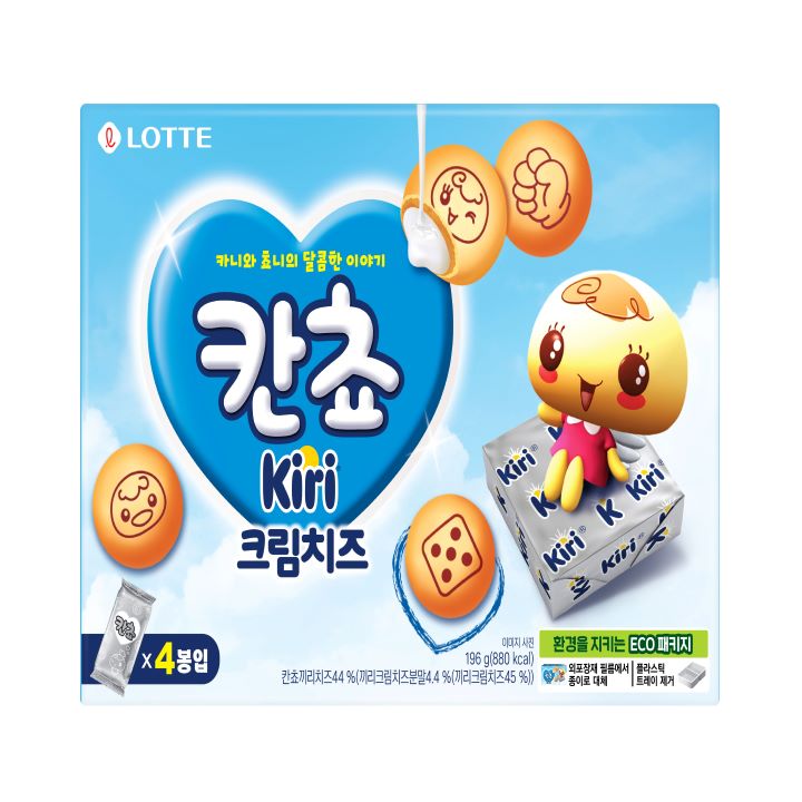 롯데 칸쵸 끼리크림치즈 196g