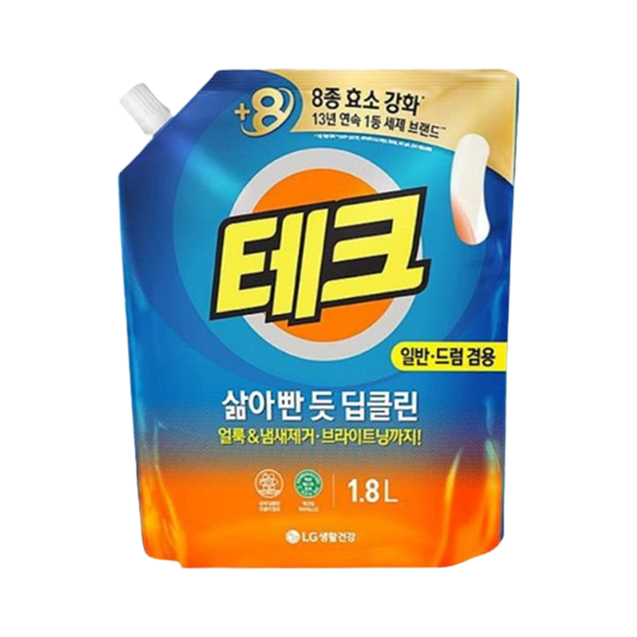 테크 삶아빤듯 딥클린 세탁세제 1.8L*2