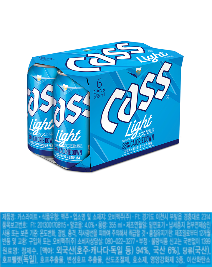 카스라이트캔355ML*6