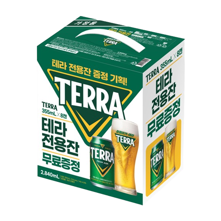 테라355ml*8캔 전용잔 기획