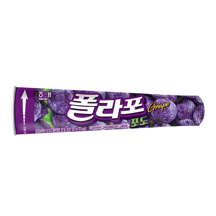 해태 폴라포 포도 120ml