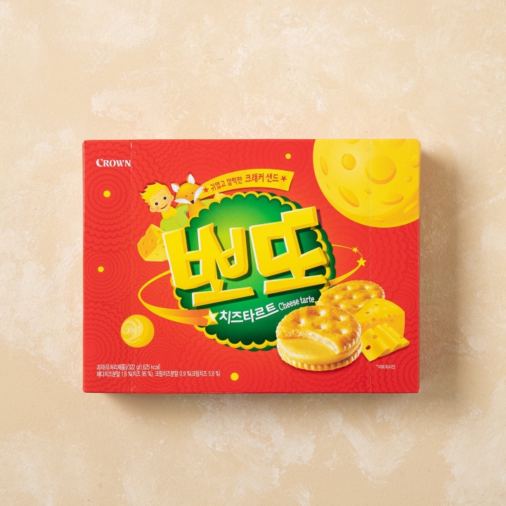 크라운 뽀또 치즈타르트 322g