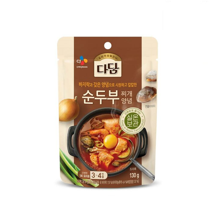 CJ 순두부 찌개양념 130g