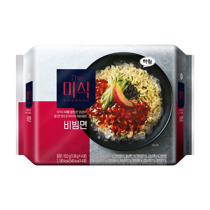 하림 더미식 비빔면 138g*4입