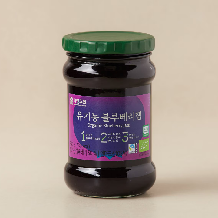 자연주의 유기농 블루베리잼 340g