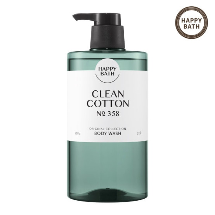 해피바스 코튼 바디워시 910g