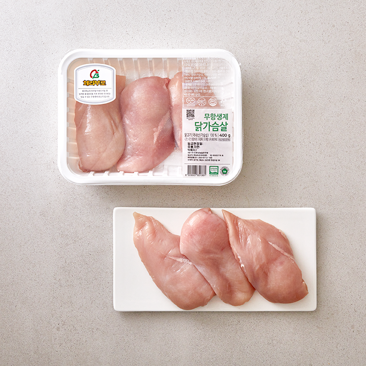 체)무항생제닭가슴살400g