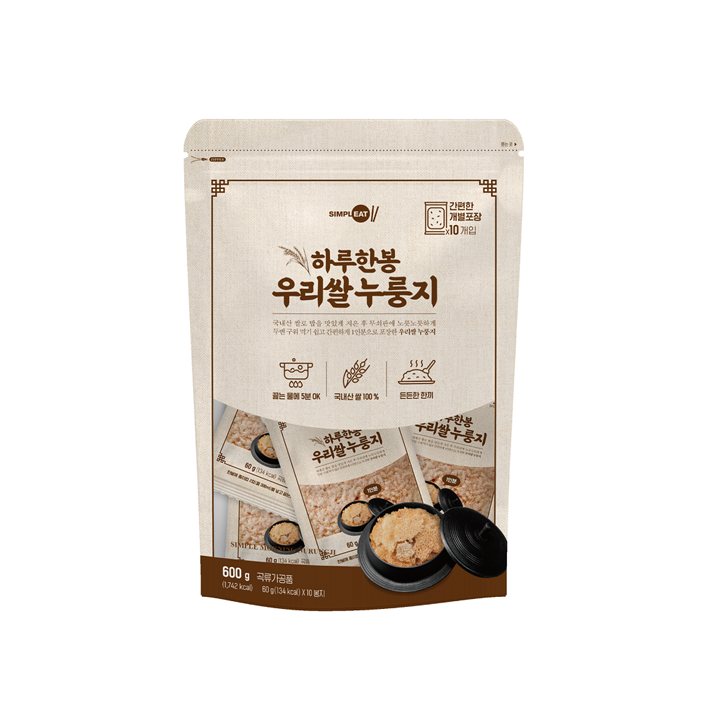 하루한봉우리쌀누룽지(600g/봉)