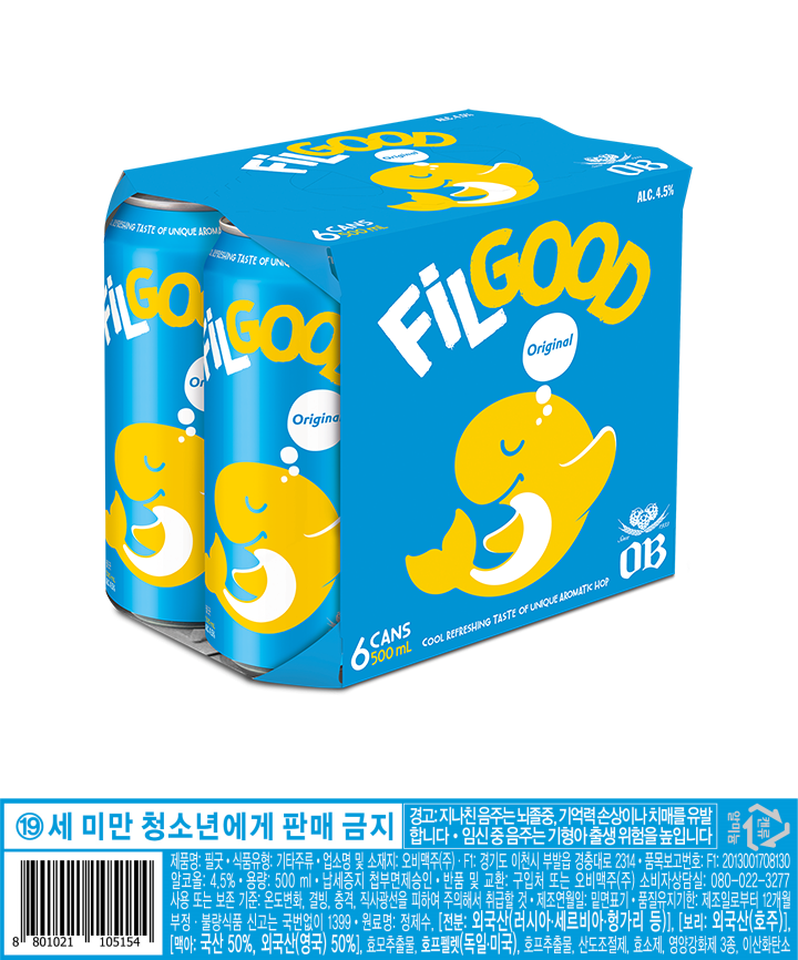 필굿500ml(캔)*6입