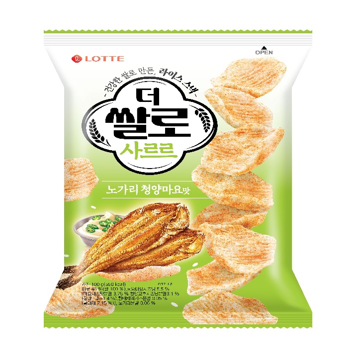 롯데 더쌀로 사르르 노가리 청양마요맛100g