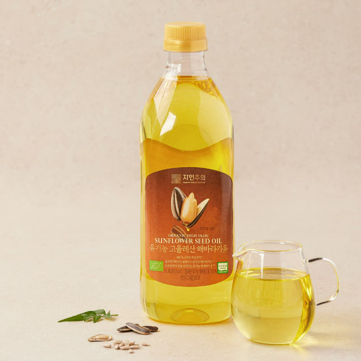 자연주의 유기농 고올레산 해바라기유 1L