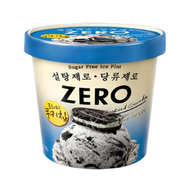 롯데제로아이스 쿠키크림파인트474ml