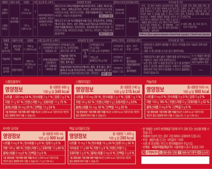 (S)CJ 특선 K호(S)CJ 특선 K호