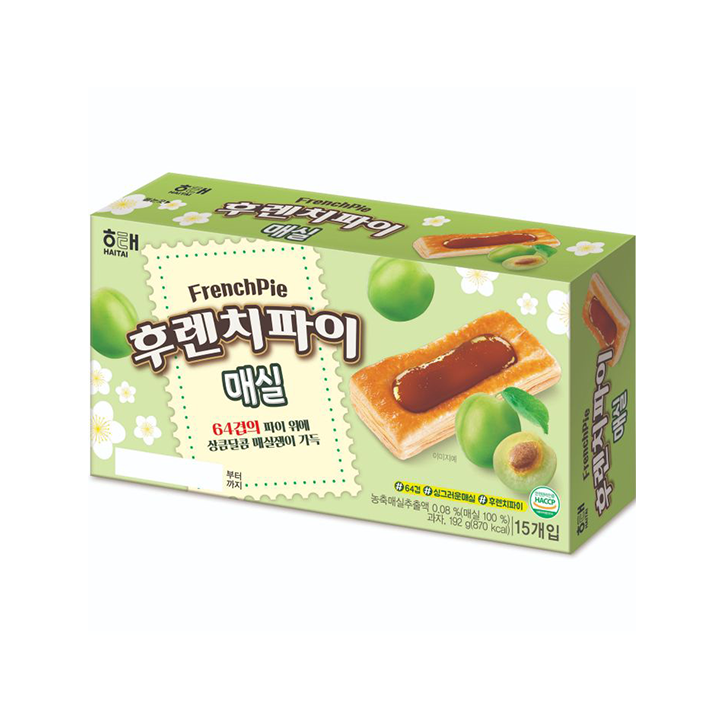 해태 후렌치파이 매실 192g