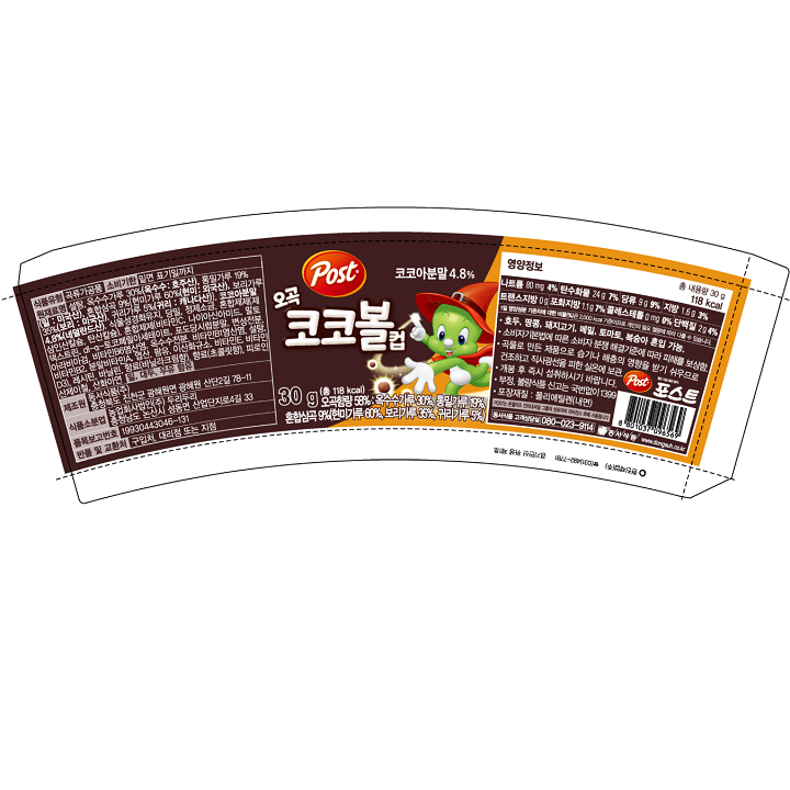 포스트 오곡 코코볼 컵 30g