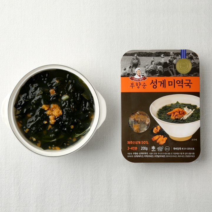 [택배]제주 부향순 성게미역국 200g