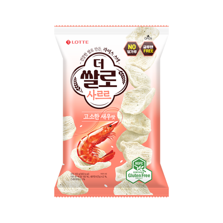 롯데 더쌀로 사르르 고소한새우맛 100g