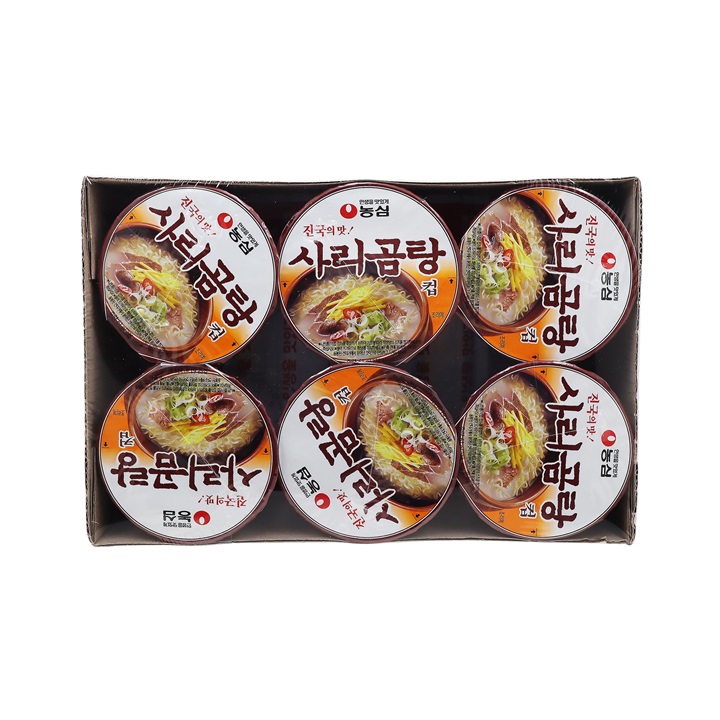 농심 사리곰탕컵 61g*6입