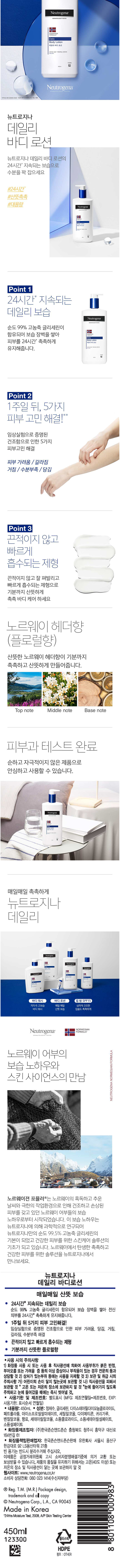 뉴트로지나 데일리 바디로션 450ml