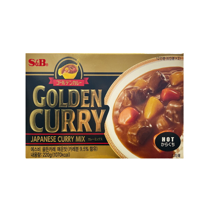 에스비 골든카레 매운맛 220g