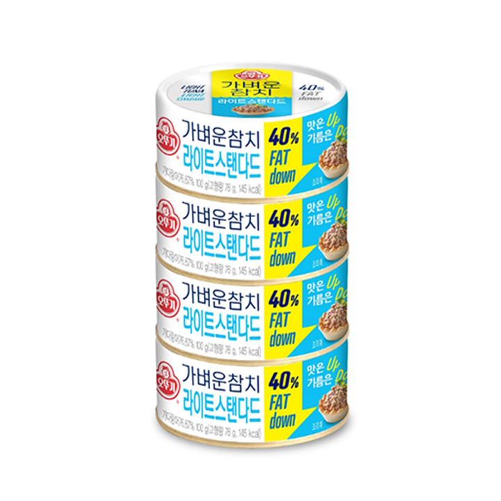 오뚜기 가벼운참치 라이트스탠다드 100g*4