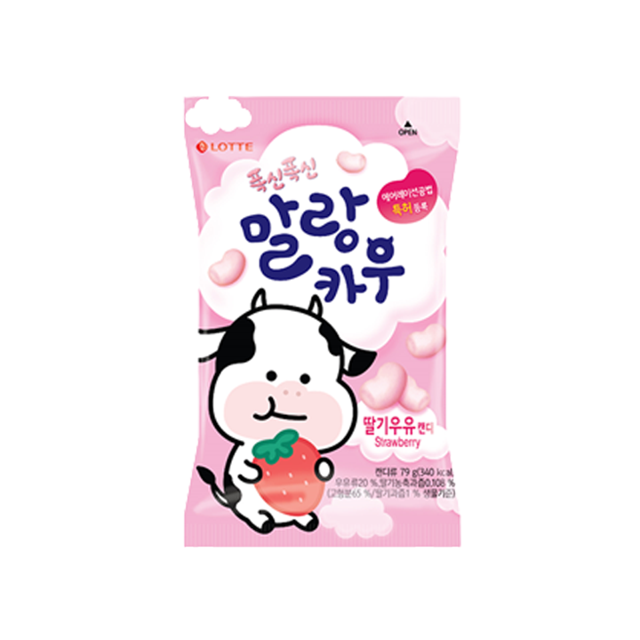롯데 말랑카우딸기 79g