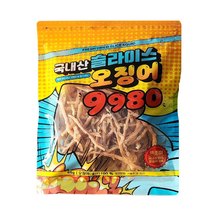 국내산슬라이스오징어65g